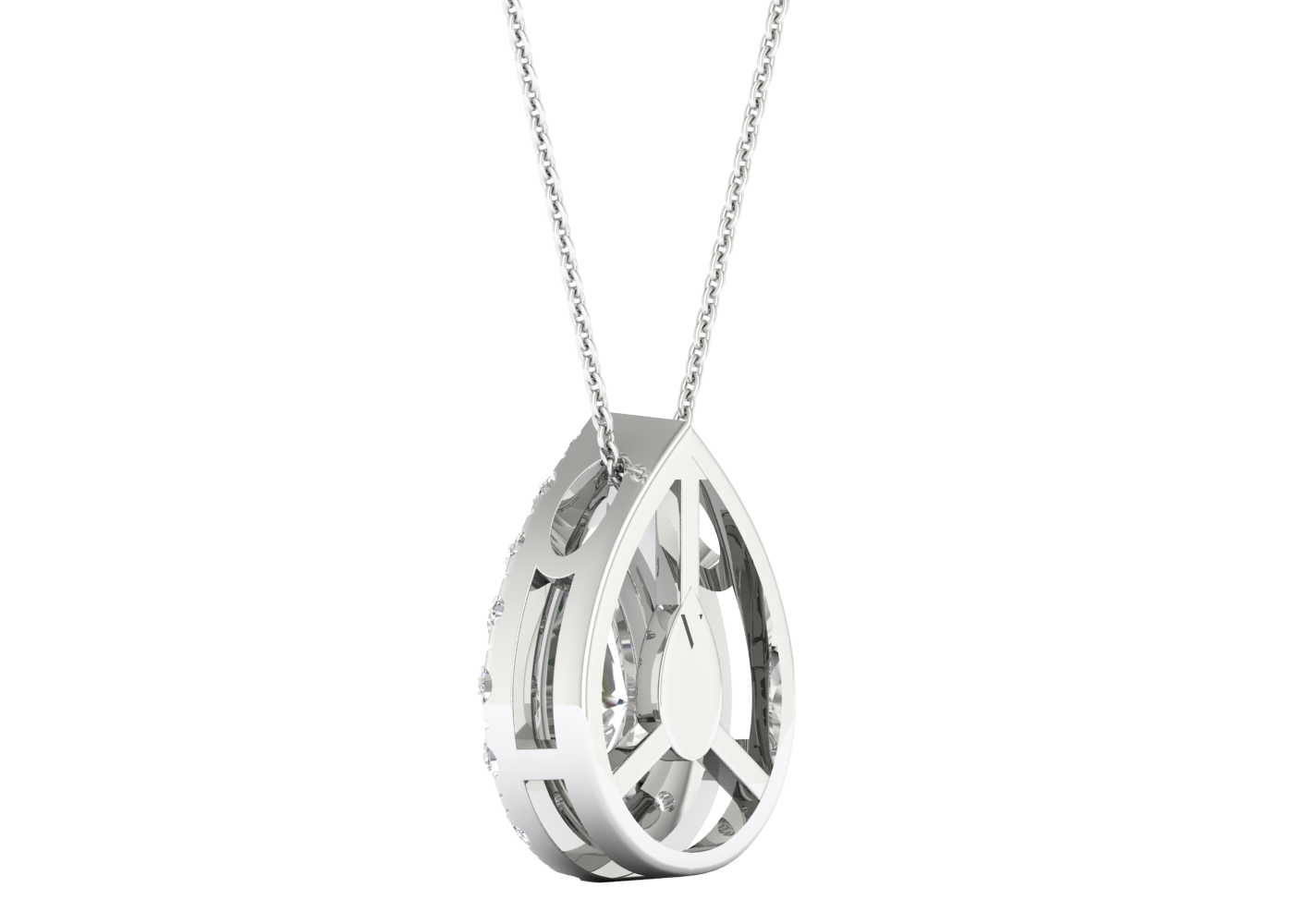 Dewdrop Halo Necklace Replica gallery image