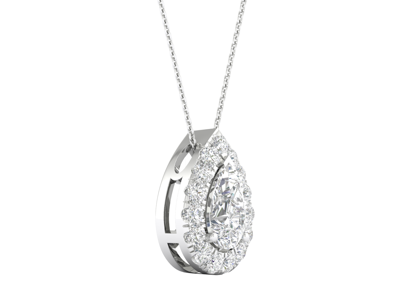 Dewdrop Halo Necklace Replica gallery image