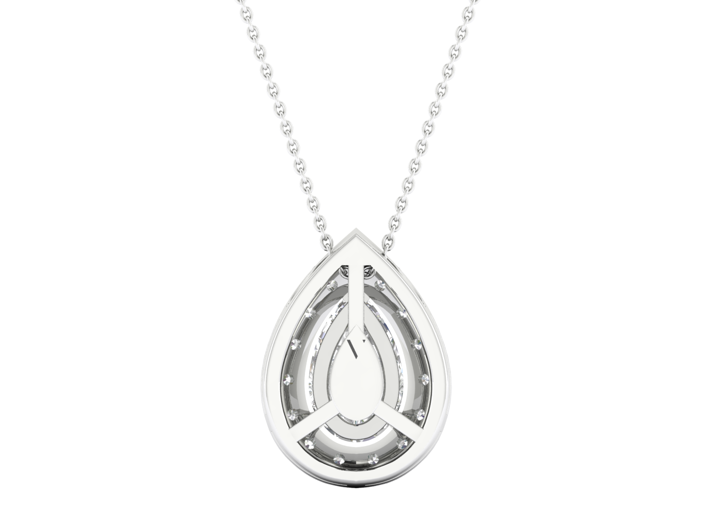 Dewdrop Halo Necklace Replica gallery image